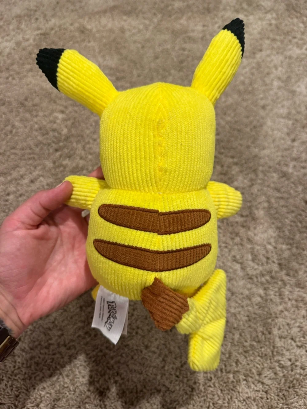 Pokémon Pikachu Corduroy Plush Stuffed Animal 2022